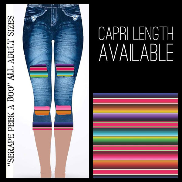 PEEK A BOO SERAPE LEGGINGS