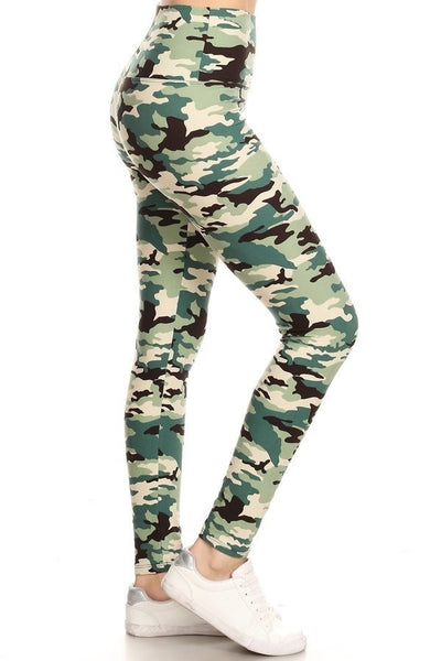 GREEN CAMO PREMIUM LEGGINGS