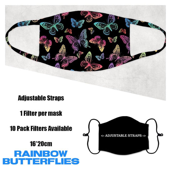 BUTTERFLIES FACE MASK