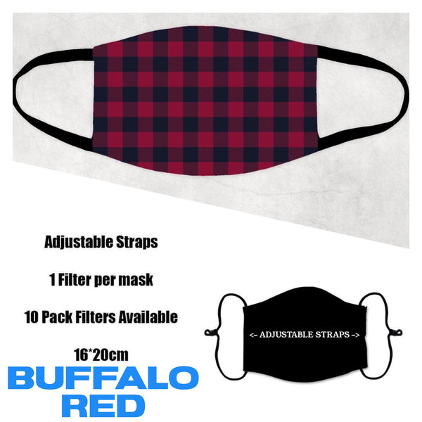 BUFFALO PLAID FACE MASK
