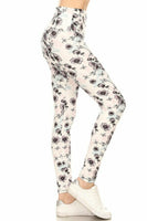 WHITE FLORAL PREMIUM LEGGINGS