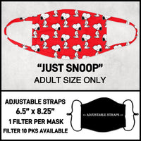 JUST SNOOP FACE MASK