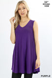 Tunic Tank w/ Pockets - ASST COLORS