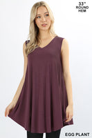 Tunic Tank w/ Pockets - ASST COLORS
