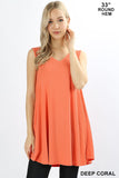 Tunic Tank w/ Pockets - ASST COLORS