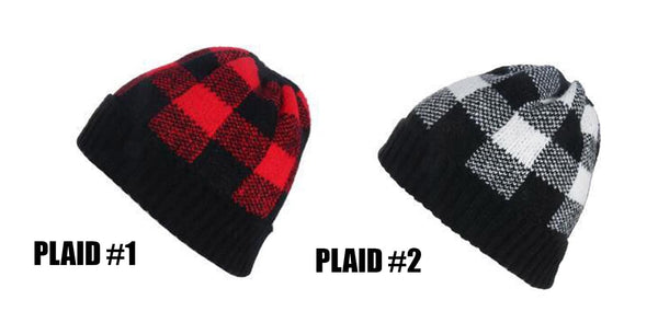 CC BEANIES PLAID