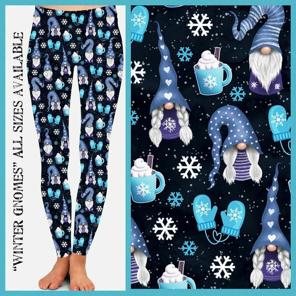 Winter Gnomes Leggings (Kids)