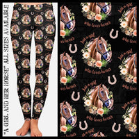 A Girl & Her Horse Leggings (Kids)