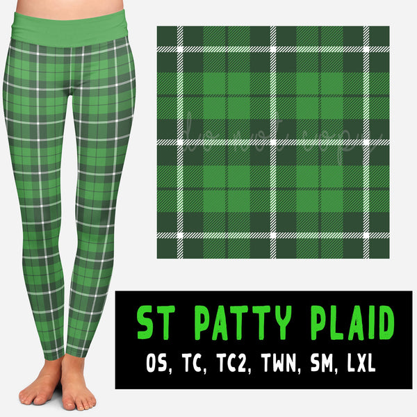 St. Patty Plaid Leggings