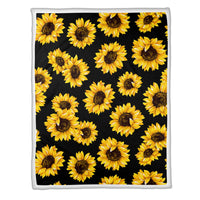 MINKY BLANKET - SUNFLOWERS