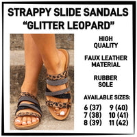 STRAPPY SLIDE SANDALS