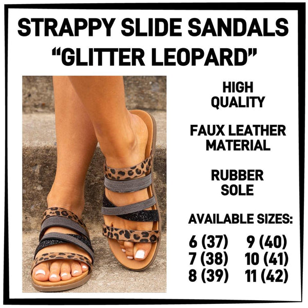 STRAPPY SLIDE SANDALS