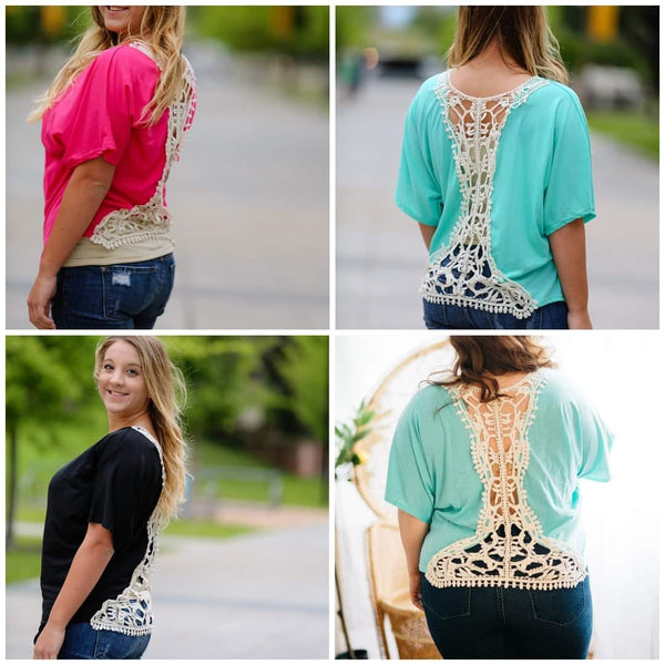 CROCHET BACK TOP