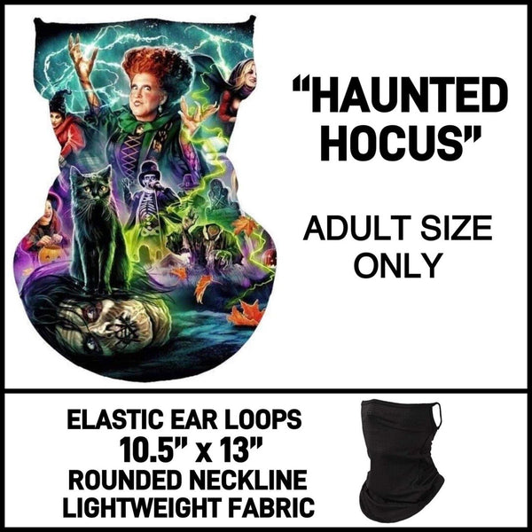 HAUNTED HOCUS ADULT MASK (EAR LOOPS)