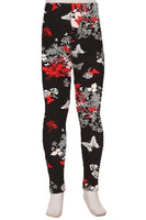 RED BUTTERFLY KIDS PREMIUM LEGGINGS