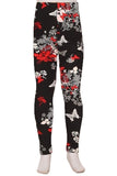 RED BUTTERFLY KIDS PREMIUM LEGGINGS