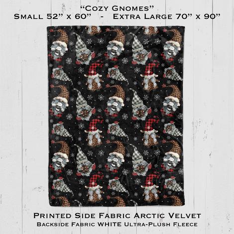 FLEECE BLANKET - COZY GNOMES