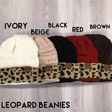 CC BEANIES LEOPARD