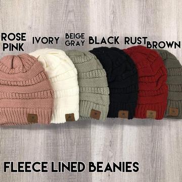 CC BEANIES FLEECE LINED
