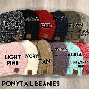 CC BEANIES PONYTAIL