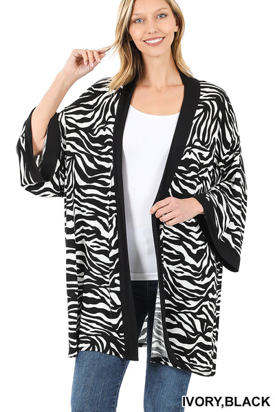 ZEBRA PRINT KIMONO