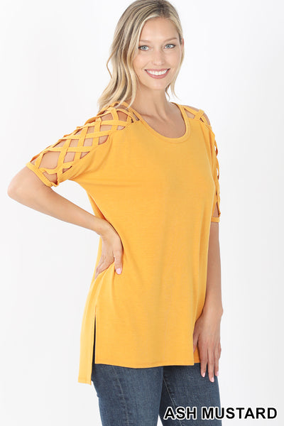 CRISS-CROSS SHOULDER TOP