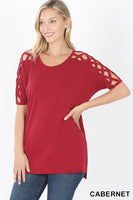 CRISS-CROSS SHOULDER TOP
