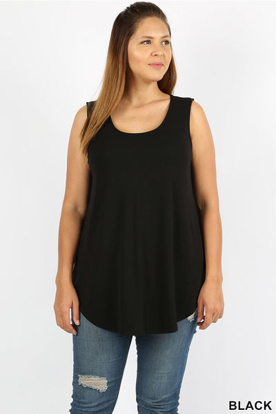 PLUS RELAXED TANK - ASST COLORS